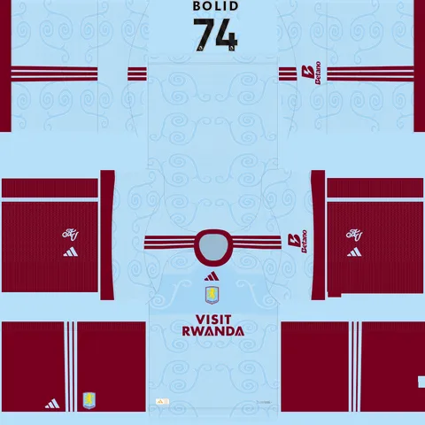 Equipación Tercera 3D del Aston Villa
