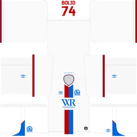 Equipación Visitante 3D del Blackburn