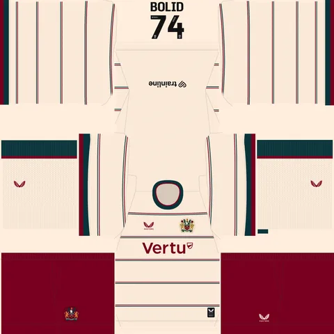Equipación Visitante 3D del Burnley