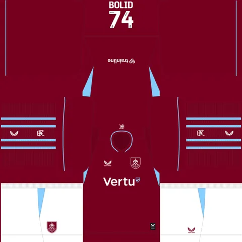 Equipación Local 3D del Burnley