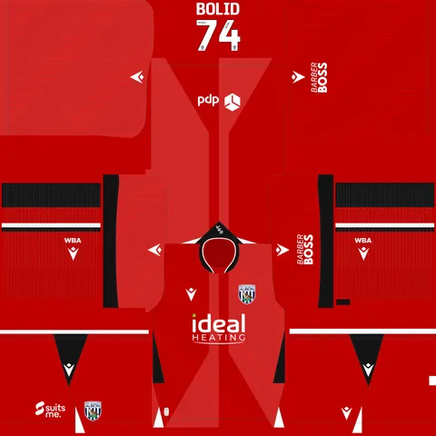 Equipación Visitante 3D del West Brom