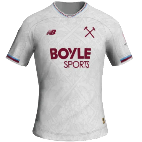 Uniforme Reserva 2D do West Ham