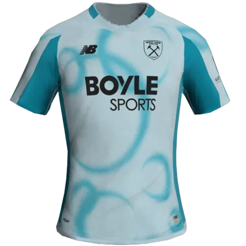 Uniforme Terceiro 2D do West Ham