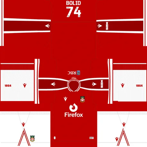 Uniforme Principal 3D do Wrexham