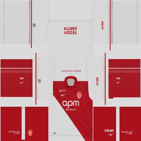 Equipación Local 3D del Monaco