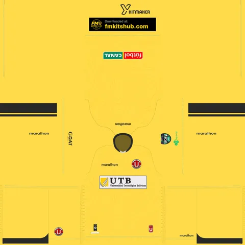 Equipación Visitante Portero del Universitario de Vinto