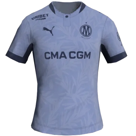Uniforme Terceiro 2D do Marseille