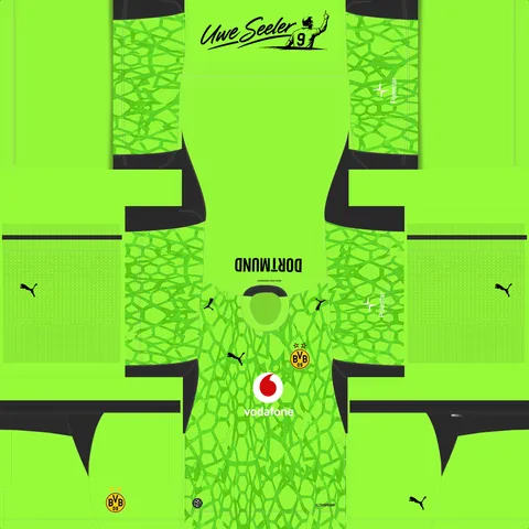 Equipación Tercera Portero del Dortmund