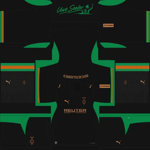 Equipación Visitante 3D del Gladbach