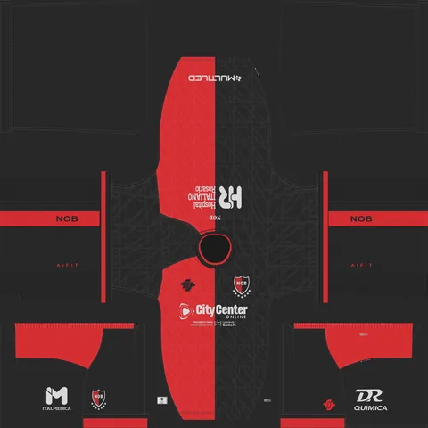 Newell's Old Boys İç Saha 3D forması