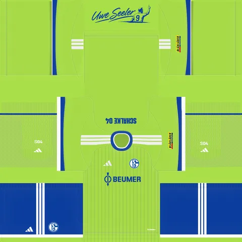 Equipación Tercera 3D del Schalke 04