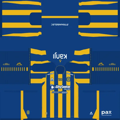 Rosario Central İç Saha 3D forması